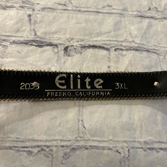 ELITE FRESNO CALIFORNIA COLORFUL FABRIC WITH COLORS STONES GOLD TONE BUCKLE - Picture 6 of 10